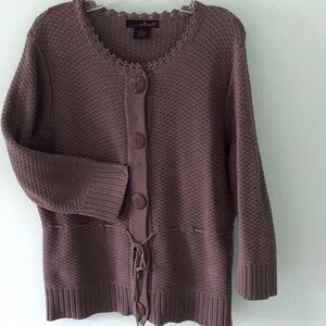 Willi Smith Women's 100% cotton Brown Sweater